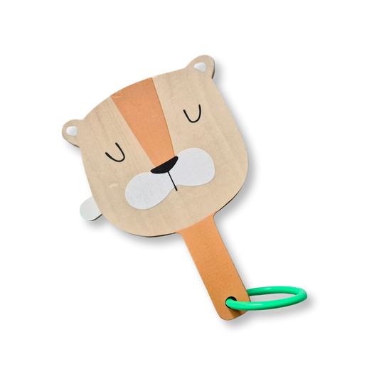 Wooden Bear Mirror