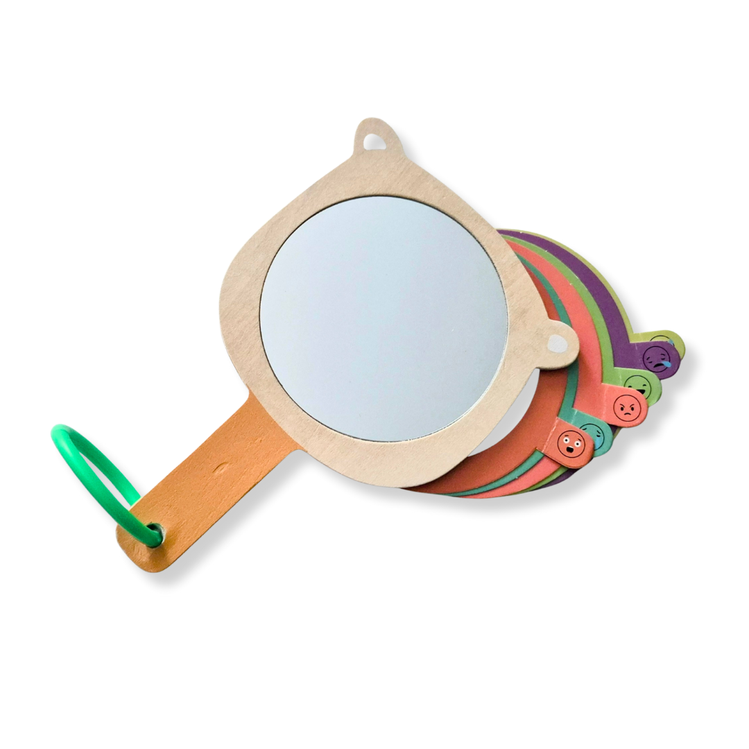 Wooden Bear Mirror