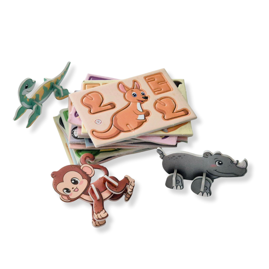 3D Animal Puzzles 15pk