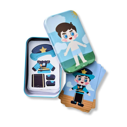 Magnetic Dress Up Doll-Blue